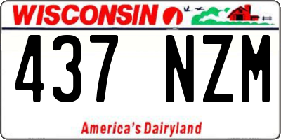WI license plate 437NZM