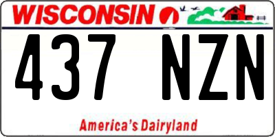 WI license plate 437NZN