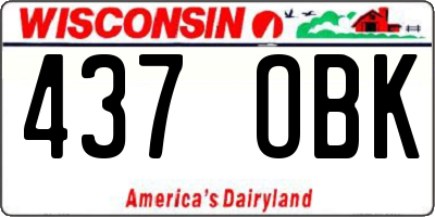 WI license plate 437OBK