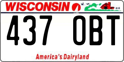 WI license plate 437OBT