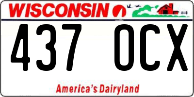 WI license plate 437OCX