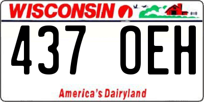 WI license plate 437OEH
