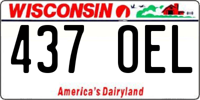 WI license plate 437OEL