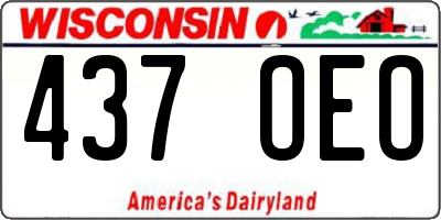 WI license plate 437OEO
