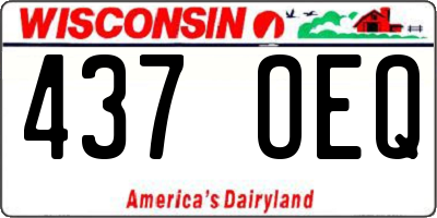 WI license plate 437OEQ