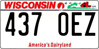 WI license plate 437OEZ