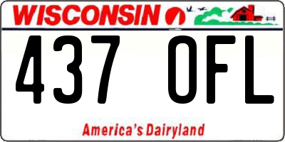 WI license plate 437OFL