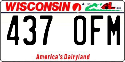 WI license plate 437OFM