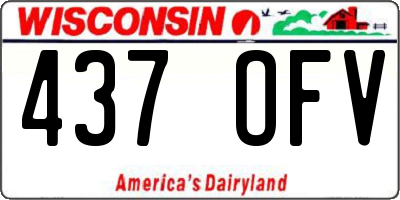 WI license plate 437OFV