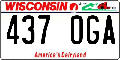 WI license plate 437OGA