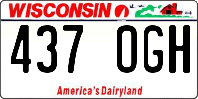 WI license plate 437OGH