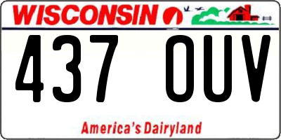 WI license plate 437OUV