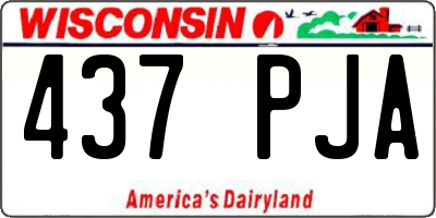 WI license plate 437PJA