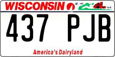 WI license plate 437PJB
