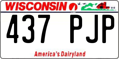 WI license plate 437PJP