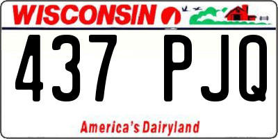 WI license plate 437PJQ