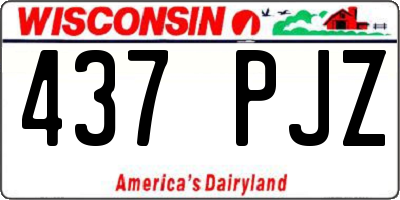 WI license plate 437PJZ