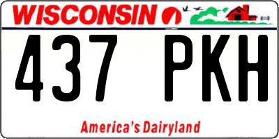 WI license plate 437PKH