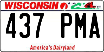 WI license plate 437PMA