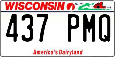 WI license plate 437PMQ