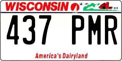 WI license plate 437PMR