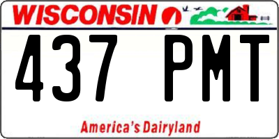 WI license plate 437PMT