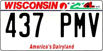 WI license plate 437PMV
