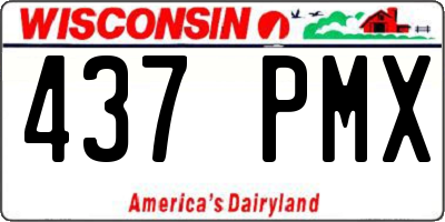 WI license plate 437PMX