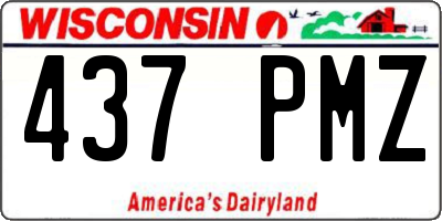 WI license plate 437PMZ