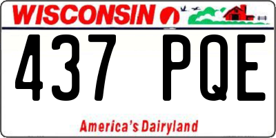 WI license plate 437PQE