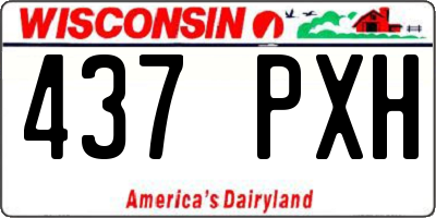 WI license plate 437PXH