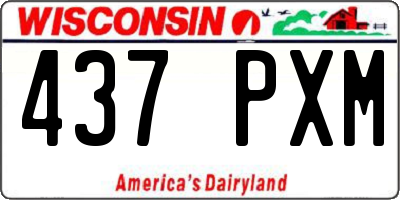 WI license plate 437PXM