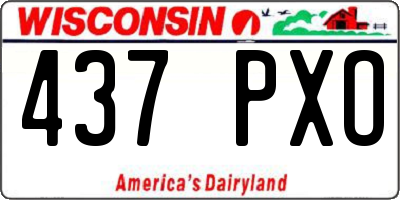 WI license plate 437PXO