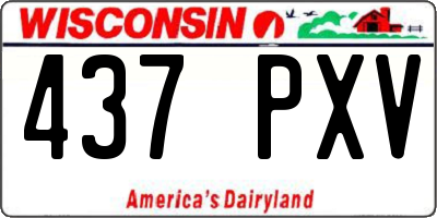 WI license plate 437PXV