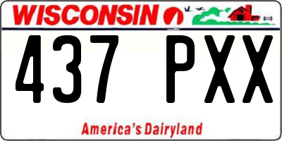 WI license plate 437PXX