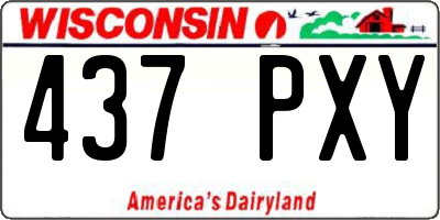 WI license plate 437PXY