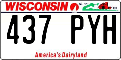 WI license plate 437PYH