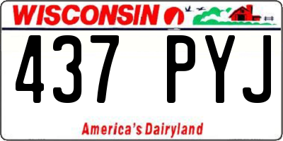 WI license plate 437PYJ