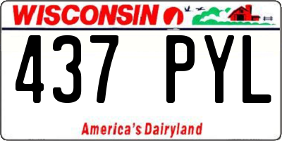 WI license plate 437PYL