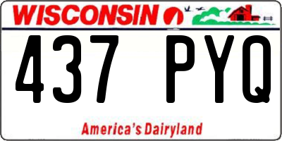WI license plate 437PYQ