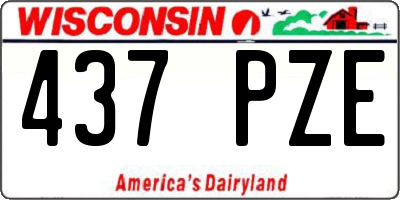 WI license plate 437PZE