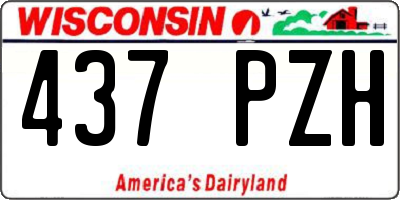 WI license plate 437PZH