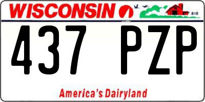 WI license plate 437PZP