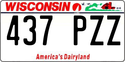 WI license plate 437PZZ