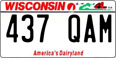 WI license plate 437QAM