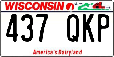 WI license plate 437QKP