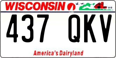 WI license plate 437QKV