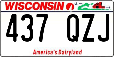 WI license plate 437QZJ