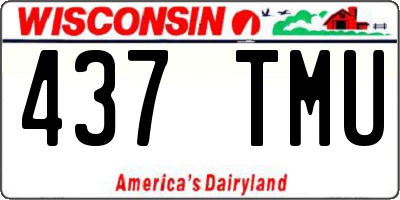 WI license plate 437TMU