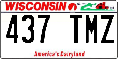WI license plate 437TMZ